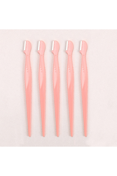 Choice7 5 قطع من أدوات تشذيب الحواجب ذات الرأس المستدير والمقبض المستقيم من K...