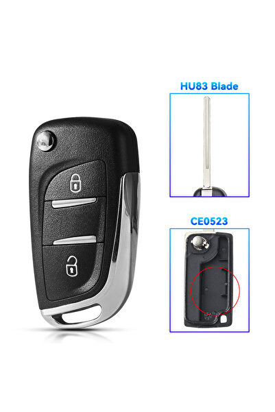 Choice5 مفتاح سيارة معدل 2 BT HU83 CE0523 KEYYOU قطعة واحدة CE0523 CE0536 لسي...