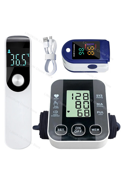 Choice10 مجموعة طبية رقم 1: جهاز قياس ضغط الدم للذراع، مقياس توتر العضلات، مق...