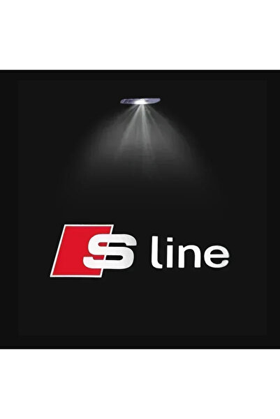 Choice17 قطعتان لسيارات أودي Sline ذات البابين، مصباح LED لعرض شعار الترحيب ع...