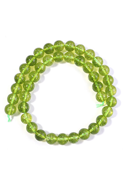 choice2 10mm about 36pcs Green Peridot Stone Glass Beads Round Loose Spacer B...