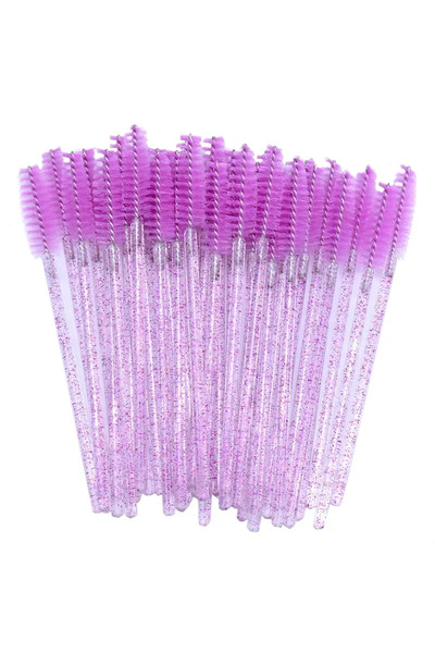 choice2 C502-Purple 300pcs Professional 300PCS Disposable Spoolie Wands - Nyl...