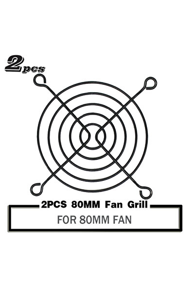choice2 2PCS 80MM 2PCS 60mm 80mm 90mm 92mm 120mm 140mm Fan Grills Metal Mesh ...