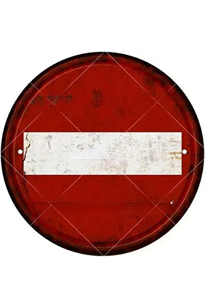 Choice7 Choice 20x20cm TYA0855-16 Warning Round Retro Metal Signs Stop Nostal...