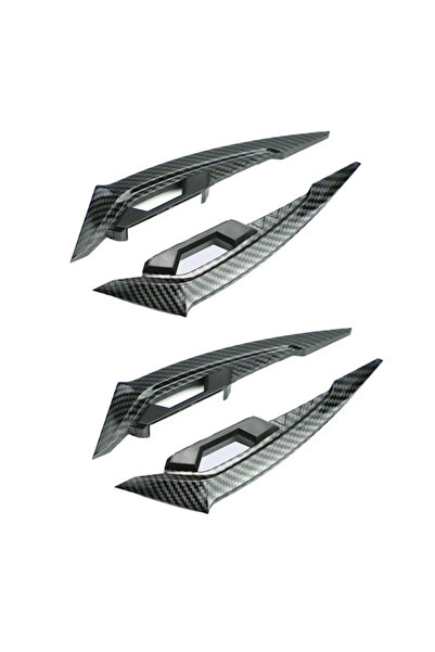 Choice15 2Pair Carbon fibre 1 Pair Universal Motorcycle Winglet Aerodynamic S...