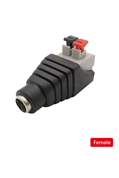 choice2 5PCS Press Female 5pcs Male Female Sket Barrel Adapter 12V DC Power C...