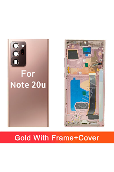 Choice4 غطاء إطار ذهبي بتقنية AMOLED لشاشة سامسونج نوت 20 ألترا N986B N985 N9...