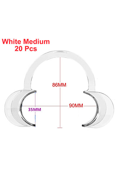 Choice 20PCS White M Size 20Pcs Dentistry Mouth Opener C Shape Autoclavable R...