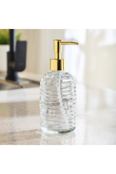 Generic Vega Glass Soap Dispenser with Knobe