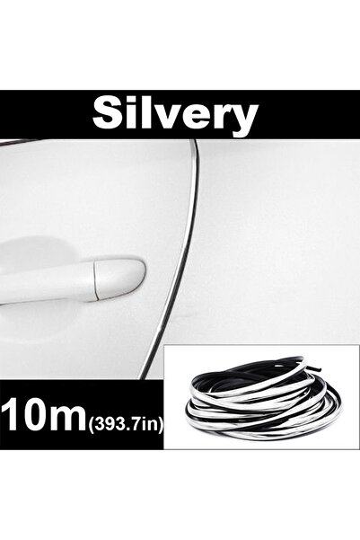 Choice13 Silvery 10m 2/5/10M Car Door Edge Scratch Protector DIY Trim Strips ...