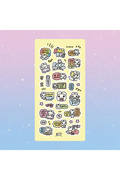 Choice1 03 ملصقات كرتونية لطيفة برسومات ليزرية لأرانب وقطط كورية، مناسبة لدفا...