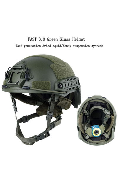 Choice1 خوذة تكتيكية خضراء من طراز MH FAST، مزودة بنظام تعليق ويندي، وزنها 1....