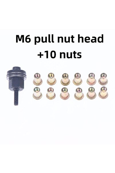 Choice3 أداة برشام يدوية مكونة من 11 قطعة، ملحق لتركيب صواميل M6، M3، M4، M5،...