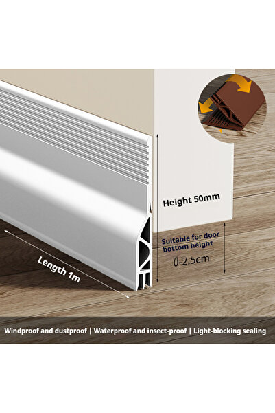 Choice14 1M Upgrade C White 28/50mm Height Door Seal Strip Flexible Soft TPE ...