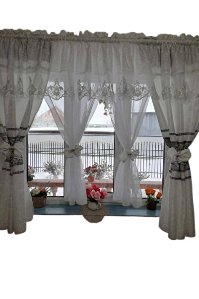 OEM Set unic de perdele + draperii decorative pentru sufragerie dormitor, LAT...