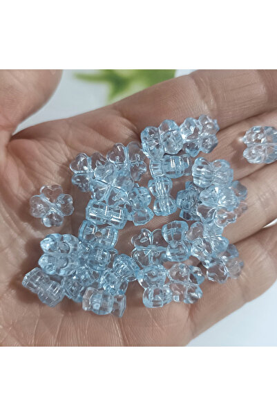 Choice9 Blue 32Pcs， Clover, Transparent, Flowers, Flat, Jewelry Accessories, ...