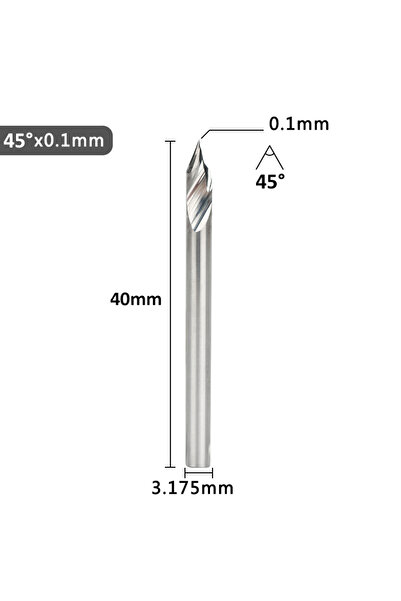 Choice22 لقمة نقش لوحات الدوائر المطبوعة XCAN، مقاس 3.175 مم × 45 مم × 0.1 بو...