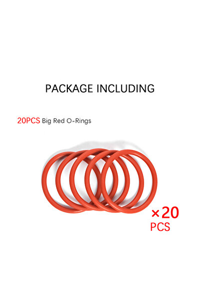 choice2 مجموعة أدوات مفتاح مانع التسرب الحلقي الأحمر الكبير (20 حلقة) لماكينا...