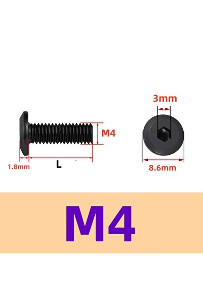 Choice15 براغي رأس ألين سوداء من الفولاذ المقاوم للصدأ A2 مقاس 8 مم، 10 قطع، ...