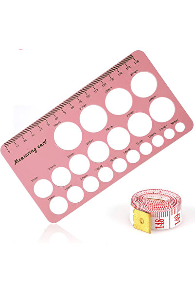 Choice3 مسطرة سيليكونية وردية اللون لحلمة مضخة الثدي، لقياس قطر الحلمة ودائرة...