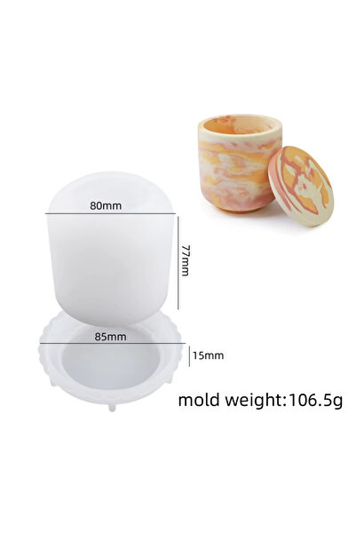 Choice5 قالب سيليكون ثلاثي الأبعاد على شكل كوب شموع غير منتظم مصنوع من شبكة خ...