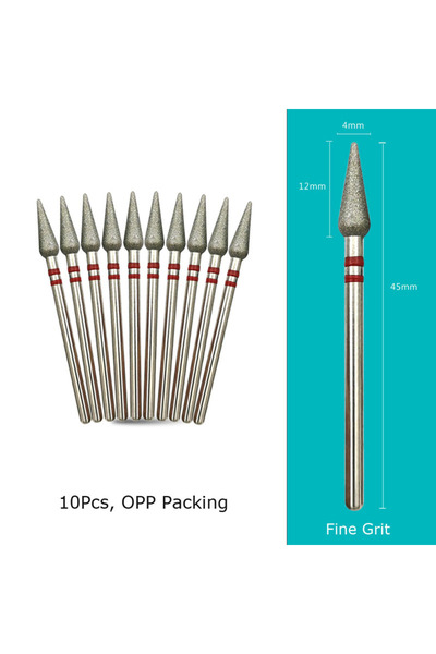 Choice23 رؤوس حفر الأظافر الماسية MD0412D-F(D) من HYTOOS، قواطع ماسية للمانيك...