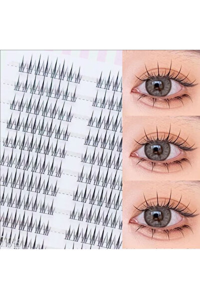 choice2 رموش صناعية بنية اللون بتصميم زهرة عباد الشمس من MIX LITTLE FLAMES MI...