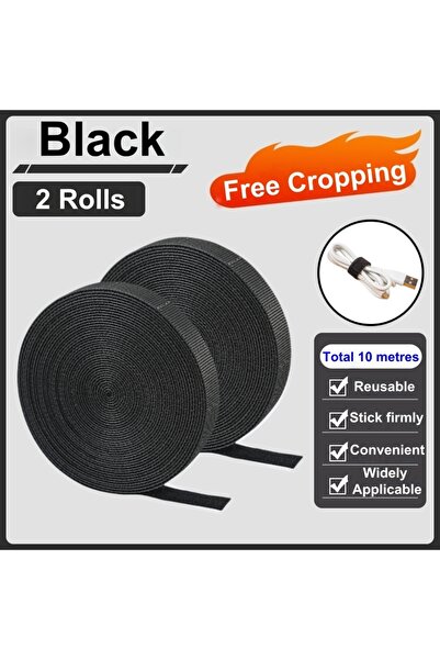 Choice3 A2 5M/Roll Reusable Cable Organizer - Removable Cable Straps with Fre...