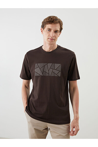 LC Waikiki Ανδρικό μπλουζάκι Özmarka New Season με στάμπα και λαιμόκοψη ποδηλ...