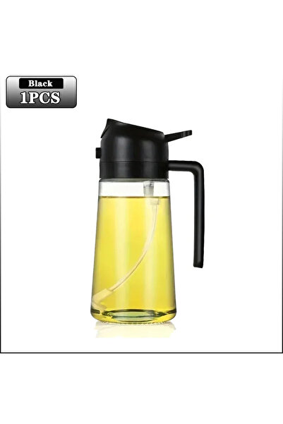 Choice4 Black-470ml-1PC 3PCS 2in1 470ml Glass Spray Oil Sprayer Bottle Spray ...