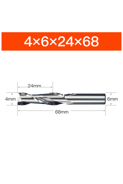 Choice25 2011091529 HUHAO 4 6 8 20mm HRC65 قاطع تفريز HSS M2 طرفي من الكربيد ...