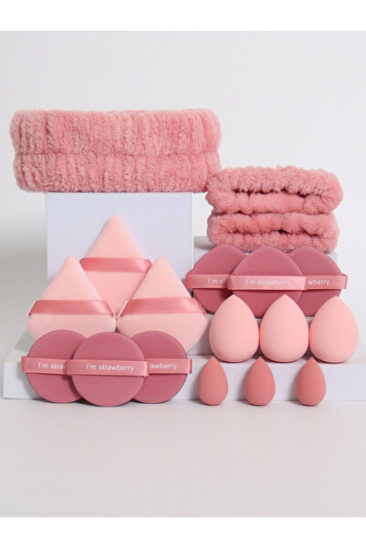 Choice3 طقم ربطات شعر وردية فاتحة مكون من 18 قطعة. ربطة شعر واحدة، وربطتا معص...