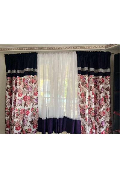 OEM Unique set of curtains + decorative drapes for living room bedroom, WIDTH...