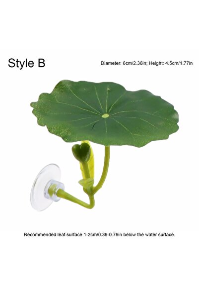 Choice15 B ورقة بلاستيكية لراحة سمكة بيتا، أوراق لوتس صناعية/راحة أوراق صناعي...