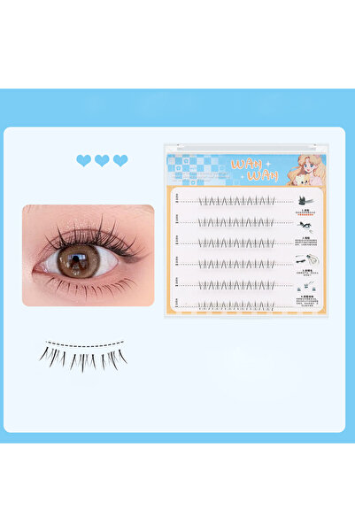 choice2 رموش سفلية C بدون غراء، 36 صف، ذاتية اللصق، قابلة لإعادة الاستخدام، ك...