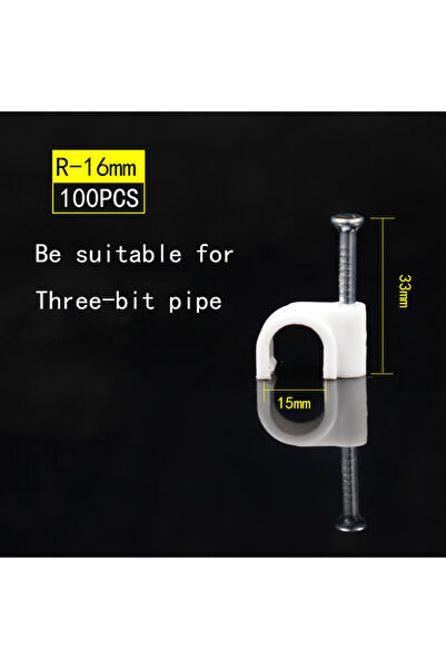 Choice1 R-16mm-100pcs 100pcs Cable Clips 4/6/8/10/12/14/16/20mm Cable Wire Cl...