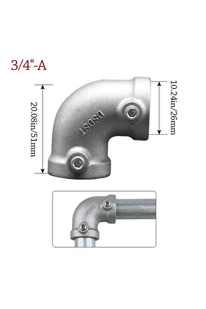 Choice 3-4---A New 1\2''/3\4" Pipe Fitting Connector Aluminum Alloy Steel Cir...