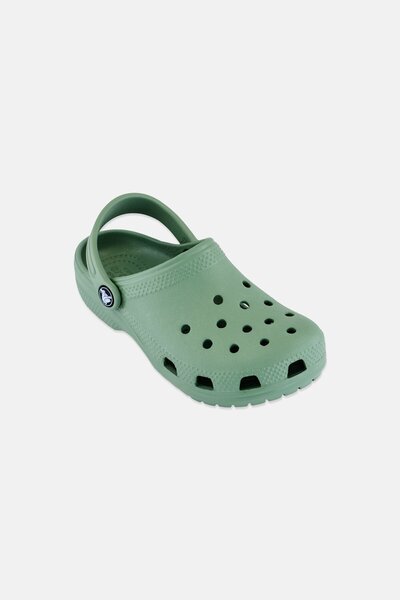 Crocs قباقيب كلاسيكية للأطفال الأولاد، لون أخضر فاتح