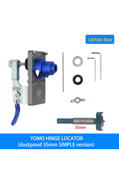 Choice3 طقم مفصلات بسيط، طقم تثبيت مفصلات 35 مم - دليل تثبيت حفر المفصلات الم...