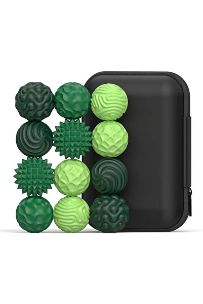 choice2 أخضر - 12 قطعة من كرات السيليكون المغناطيسية المطورة من الجيل الثاني،...