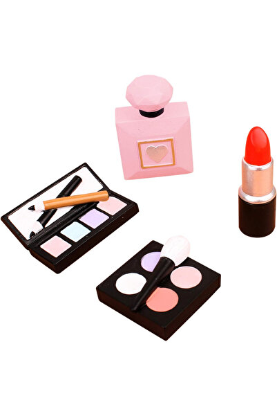 Choice6 4 قطع من زينة كعكة مستحضرات التجميل المصنوعة من الراتنج - أحمر شفاه و...