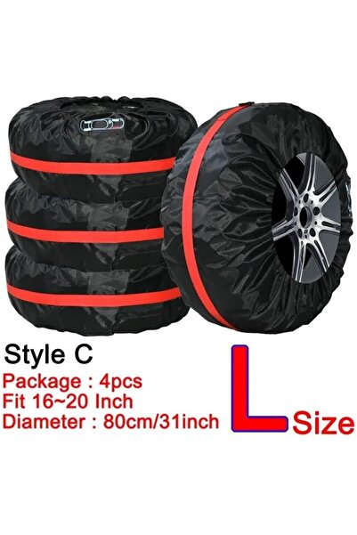 Choice5 T0015-L AD حقيبة غطاء إطار احتياطي عالمية مكونة من 4 قطع، بوليستر، حق...