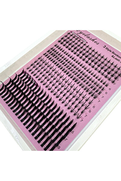 Choice4 مزيج من 16 صفًا من الرموش السفلية (6-7 مم) والرموش المدببة (15-21 مم)...