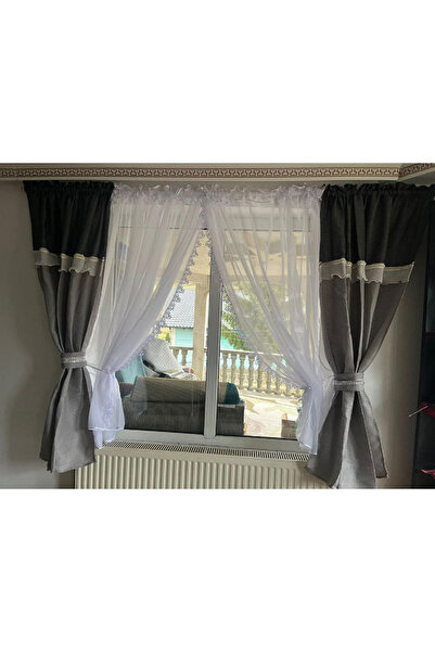 OEM Unique set of curtains + decorative drapes for living room bedroom, WIDTH...