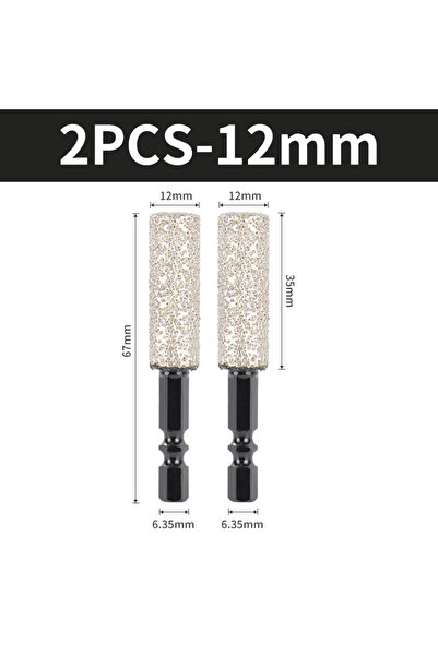 Choice10 Hexagonal 2pcs 12mm Drilling and Grinding Dual-Purpose 6-12mm Hexago...