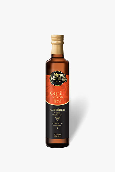 Nermin Hanım Zeytinliği Acı Biber Çeşnili Zeytinyağı D. (500ml)