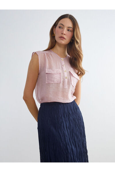 LC Waikiki Bicycle collar blouse