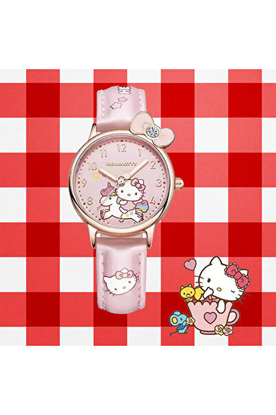 Choice3 ساعات أطفال من سانريو هيلو كيتي، وردية اللون، بتصميمات كرتونية أنمي، ...