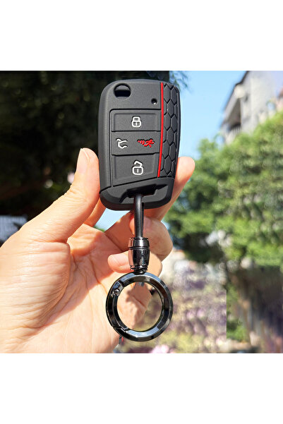 Choice3 4BT new round set Silicone Key Fob Cover Fit For Volkswagen VW Atlas ...