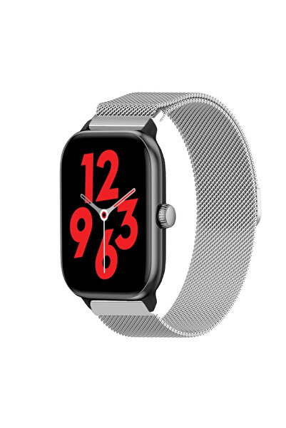 Tagomoon Ttec Tempus Pro 47mm ile Uyumlu Kordon Hasır Metal Örgü Mıknatıslı M...